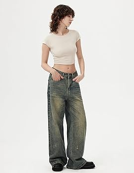 Aelfric Eden Women's Bootcut Vintage Wide Leg Jeans - High